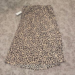 Spotted mid length skirt